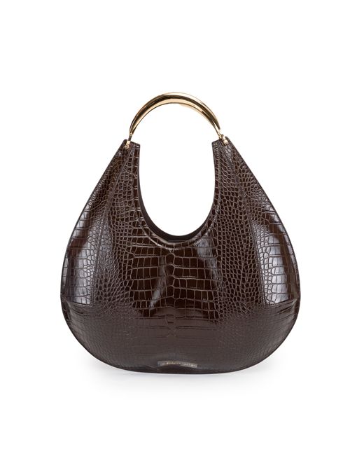 Borsa Hobo effetto pelle stampa cocco Elisabetta Franchi | BS27A56E2EA3